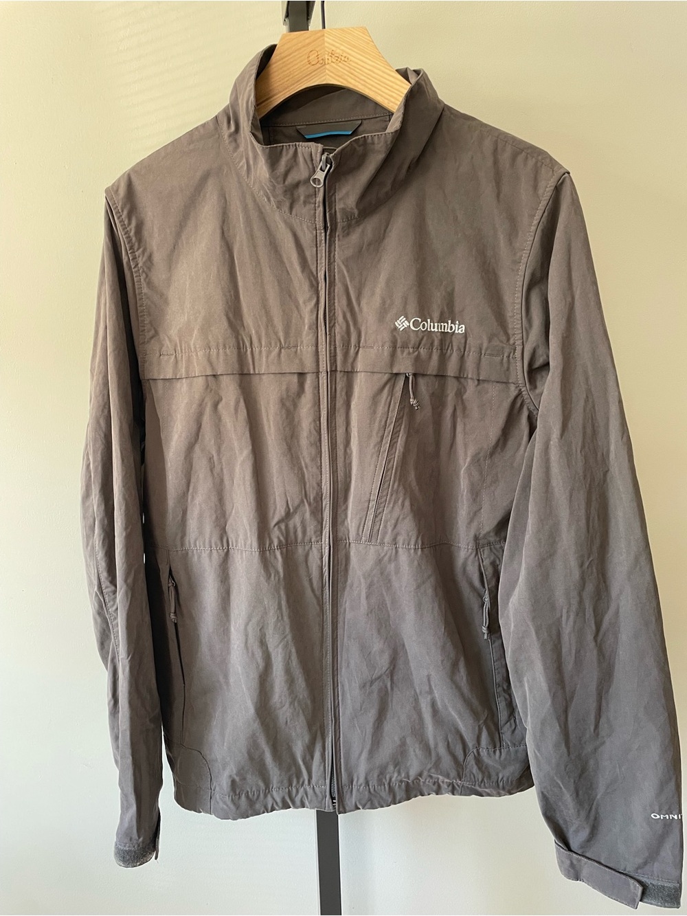 Columbia Omni Shield Water Resistsnt Softshell Jacket Windbreaker Mens Medium